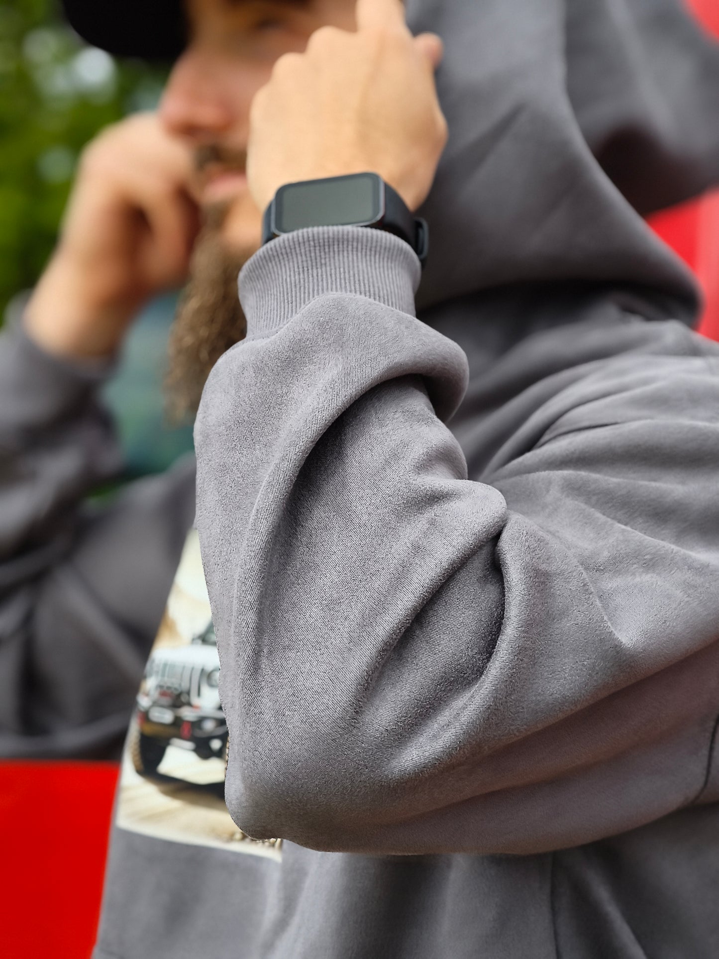 Bluza z kapturem i kieszenią - wyprawowy Jeep Gladiator JT biały